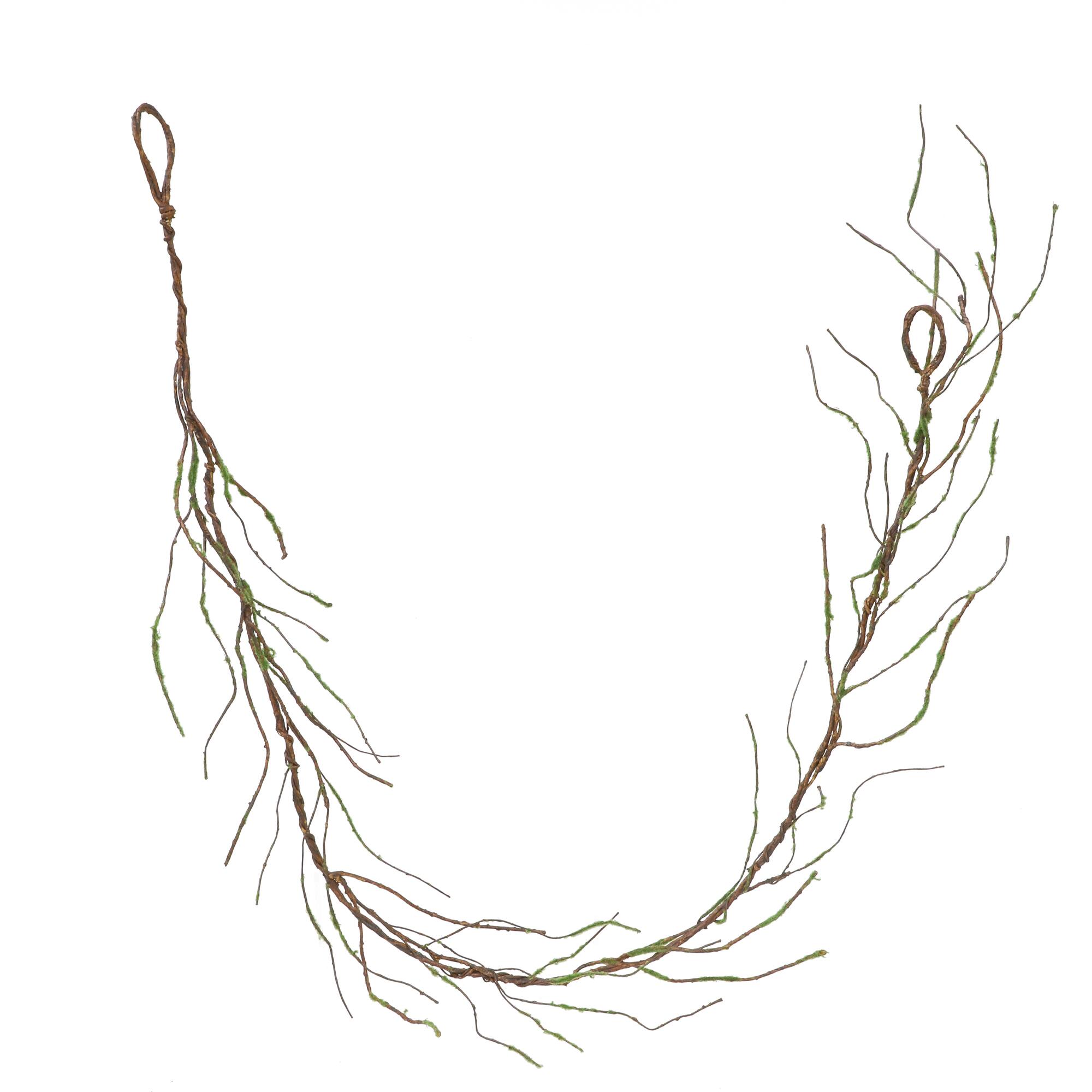 5ft. Green & Brown Moss & Twig Coiled Garland by Ashland®
